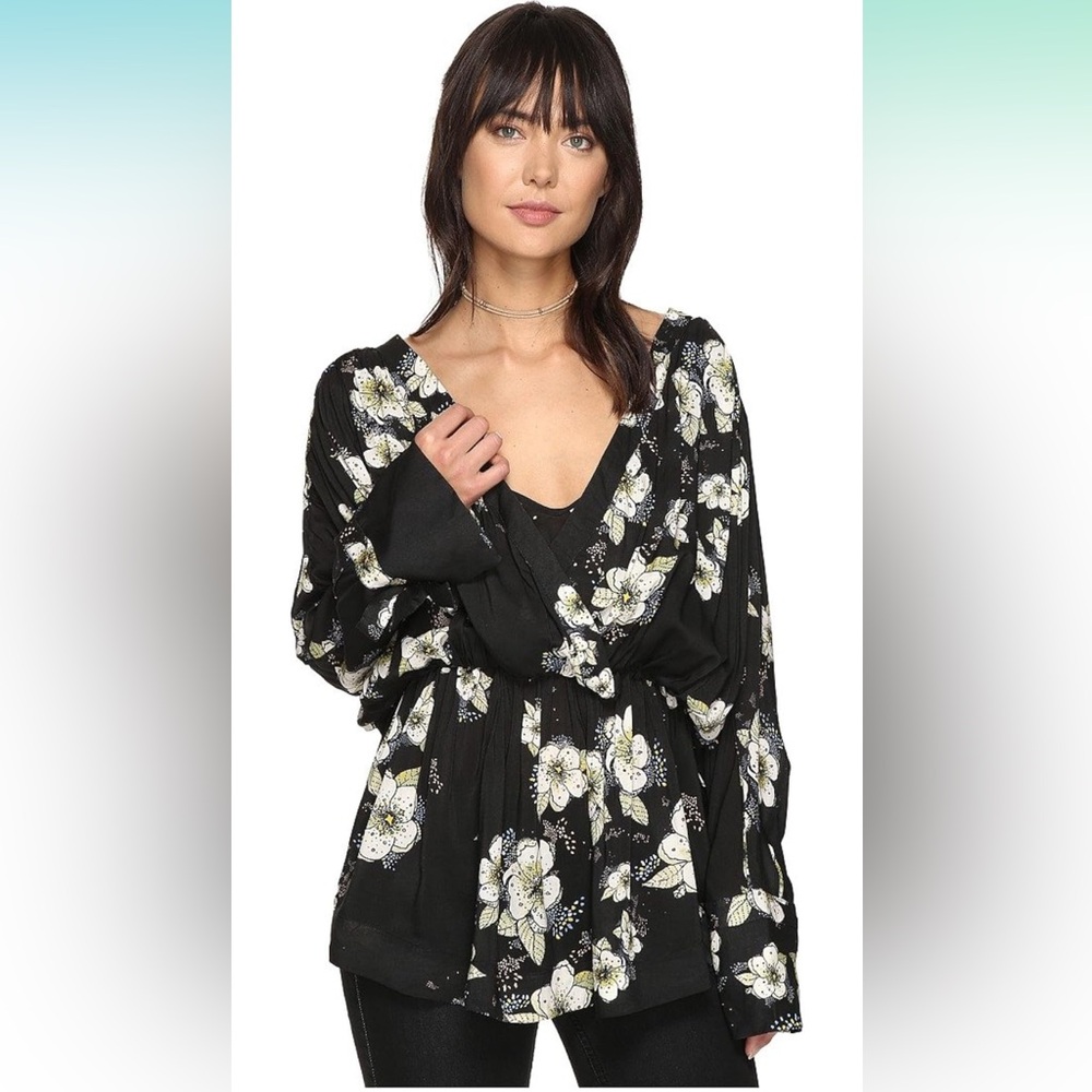 Free People Womens Tuscan Dreams Tunic Blouse